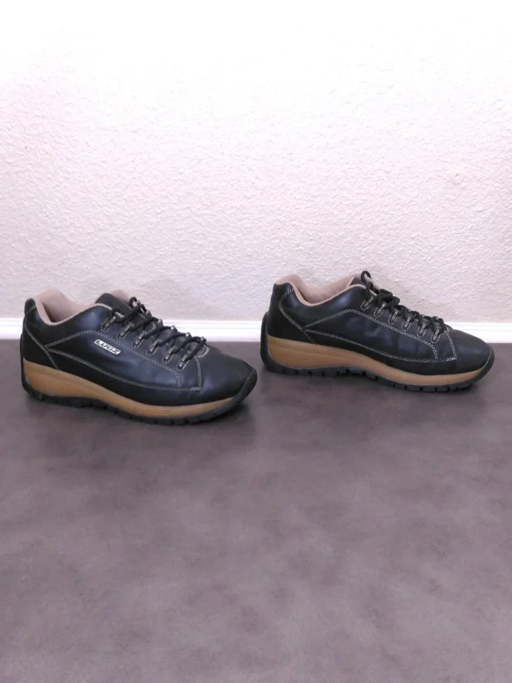 LUGZ Shoes Mens SIZE 10.5 ZCS 2000 COMPOUND Leather Boot SNEAKERS Black Gum VTG